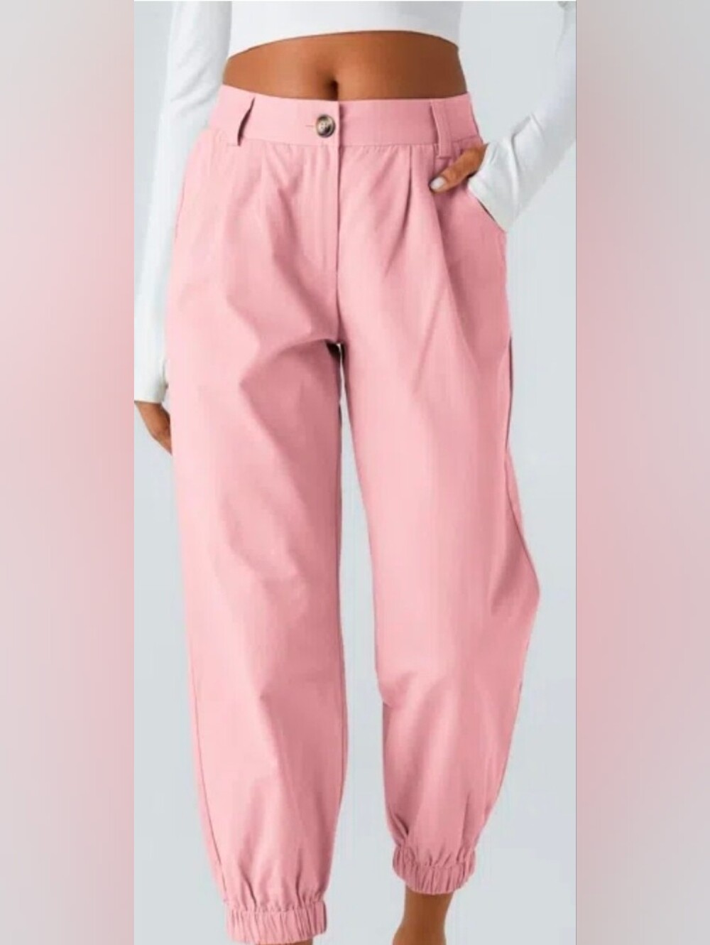 Nwt HALARA 100% Cotton Ankle Joggers - Picture 8 of 9